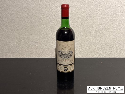 Château Petit Faurie de Soutard Saint-Émilion Grand Cru Classé 1966 Weinflasche