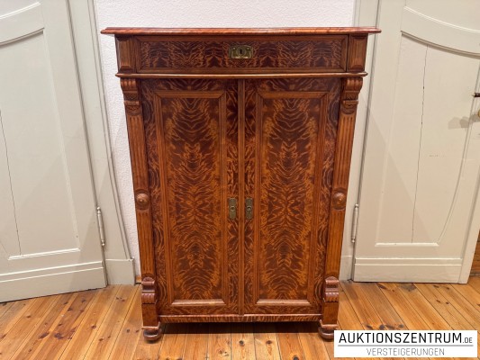 Antiker Biedermeier Kabinettschrank / Wäschekommode Massivholz 98 x 139 x 49cm