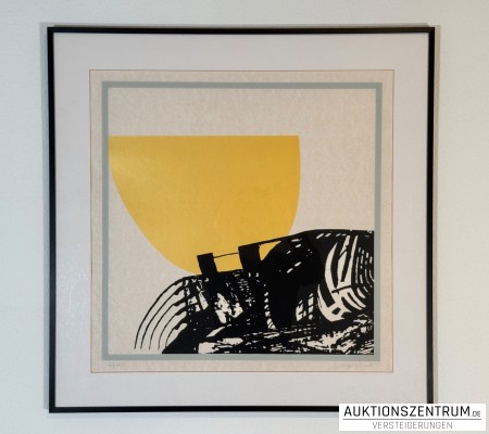 Olga Maslo, signierte Serigrafie 2005, 50 x 50cm