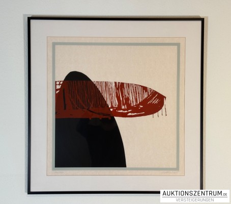 Olga Maslo, signierte Serigrafie 2005, 50 x 50cm