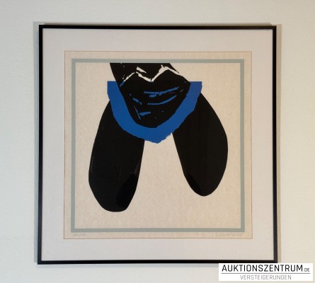 Olga Maslo, signierte Serigrafie 2005, 50 x 50cm