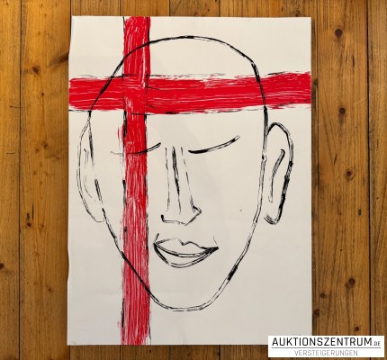 Chris Hinze: Ulrich Gumpert Smell A Rat Cover, Farbsiebdruck, 2002, 57 x 77 cm