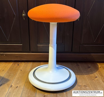 ONGO Classic Aktiv-Sitzhocker orange/weiß