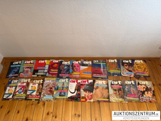 ca. 22 Stück ART Kunstmagazine Konvolut