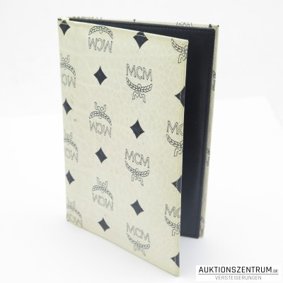 MCM Monogram Brieftasche / Leder Mappe / Karten Etui