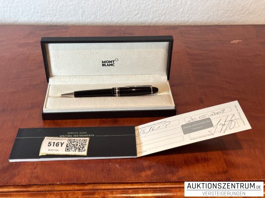 Montblanc Meisterstück Le Grand 161 Platinum Kugelschreiber mit Etui und Papieren
