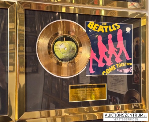 The Beatles Gold Award Display Nr. 1 Hits: Something / Come Together, Apple Vinyl