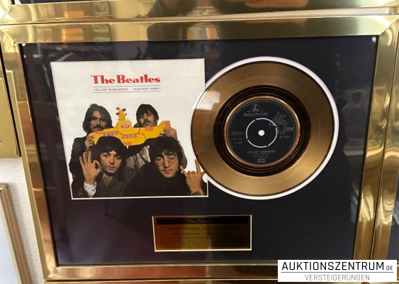 The Beatles Gold Award Display Nr. 1 Hits: Yellow Submarine / Eleanor Rigby, Parlophone Vinyl
