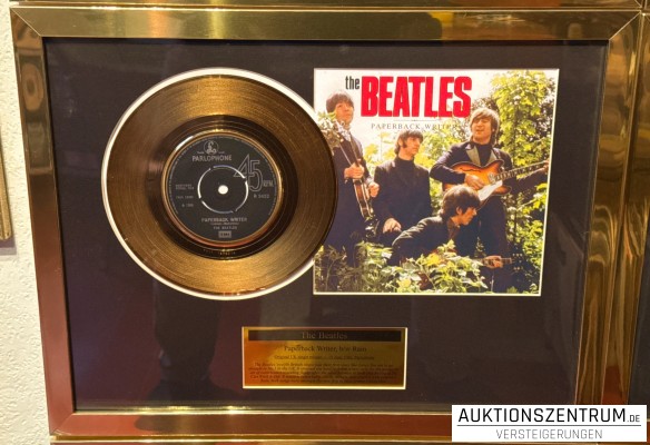 The Beatles Gold Award Display Nr. 1 Hits: Paperback Writer / Rain, Parlophone Vinyl