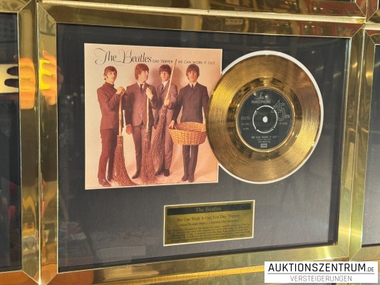 The Beatles Gold Award Display Nr. 1 Hits - We Can Work It Out / Day Tripper