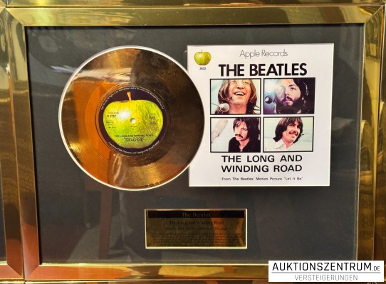 The Beatles Gold Award Display Nr. 1 Hits: The Long And Winding Road, Apple Vinyl