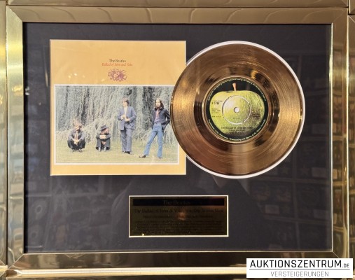 The Beatles Gold Award Display Nr. 1 Hits: A Ballad of John And Yoko / Old Brown Shoe, Apple Vinyl