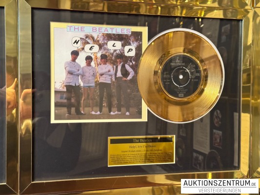 The Beatles Gold Award Display Nr. 1 Hits: Help! / I'm Down, Parlophone Vinyl