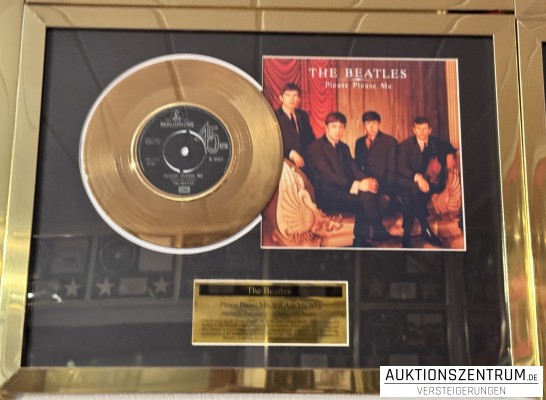 The Beatles Gold Award Display Nr. 1 Hits: Please Please Me / Ask Me Why, Parlophone Vinyl