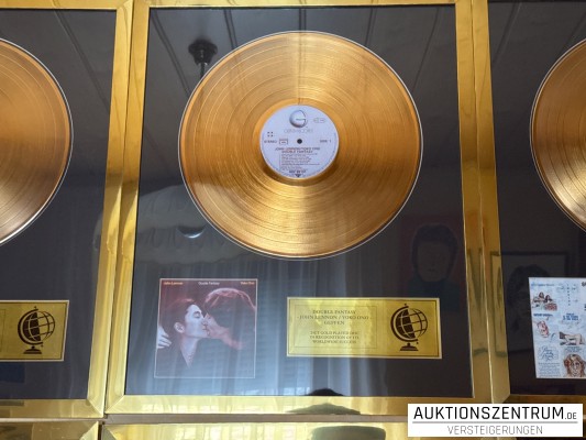 John Lennon, Double Fantasy, Geffen, 24K Gold Plated Disc: LP Award Display