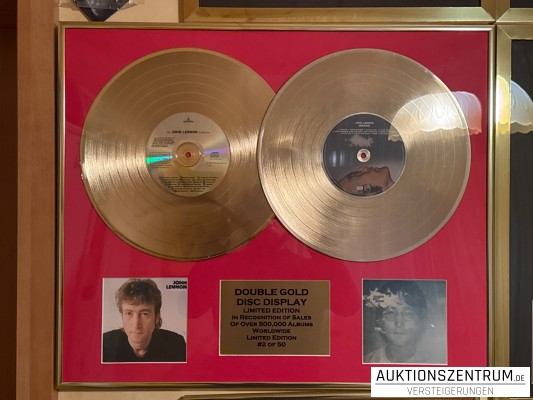 John Lennon Double Gold Disc Award Display 2/50, Imagine Limited Edition (CD/LP)