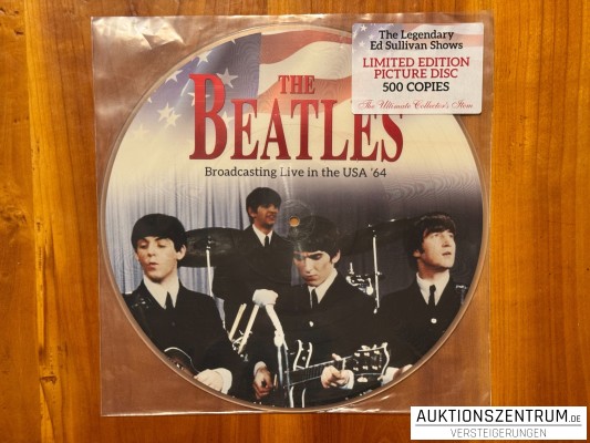The Beatles Broadcasting Live in the USA '64 Picture Vinyl LP Limited Edition