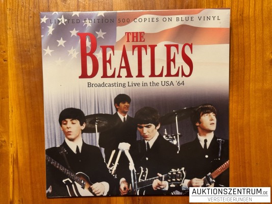 The Beatles Broadcasting Live in the USA '64 Blue Colored Vinyl LP Limited Edition