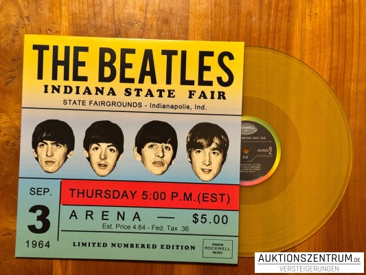 The Beatles - Indiana State Fair Yellow Colored Vinyl LP Limited Edition