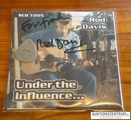 Rod Davis Plectrum + signed CD-Album 