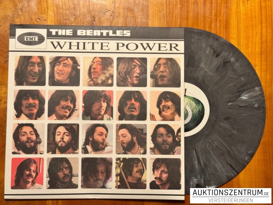 The Beatles White Power Grey Colored Vinyl LP Apple