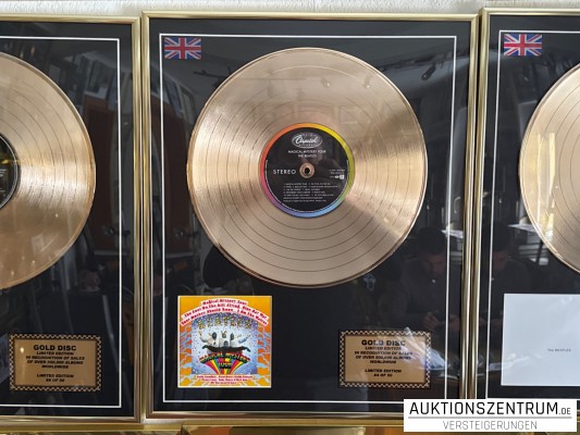 The Beatles Gold Disc Vinyl Display 4/50 - Magical Mystery Tour Limited Edition