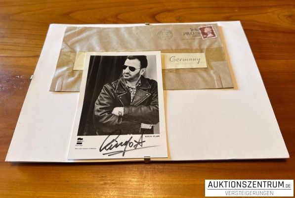 Signed Autograph Card Ringo Starr 1998 (signierte Autogrammkarte)