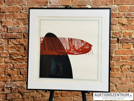 Olga Maslo, signierte Serigrafie, 2005, 71 x 71 cm