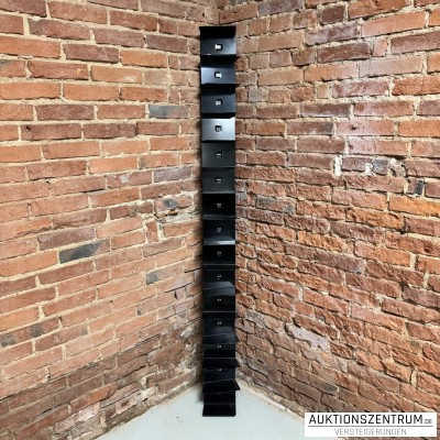 Büchersäule/Bücherregal Metall schwarz w. Opinion Ciatti Ptolomeo Wall 210