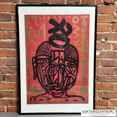 Hans Scheuerecker Farbsiebdruck aus der Folge 