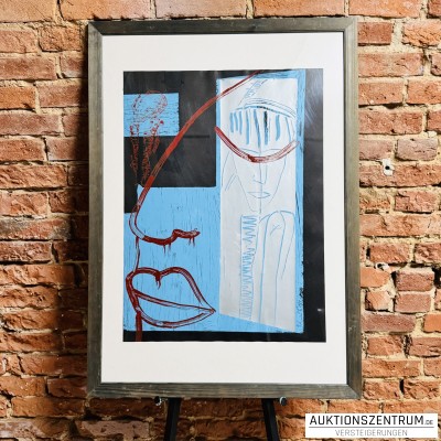 Chris Hinze, signierter Farbsiebdruck, 2007, 57 × 77cm