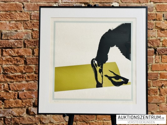 Olga Maslo, signierte Serigrafie, 2005, 71 x 71 cm