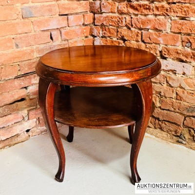 Alter antiker Teetisch / Beistelltisch mit Ablagefach 60*60 cm