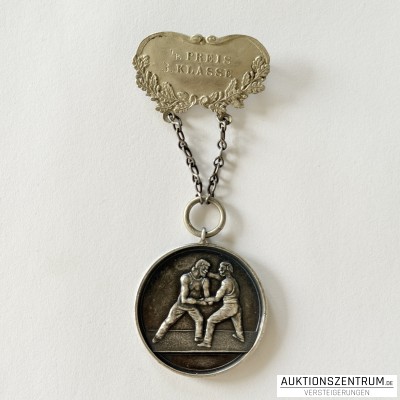 Antike Silber-Medaille: Athleten Vereinigung Dresden & UMG Ringen Sport